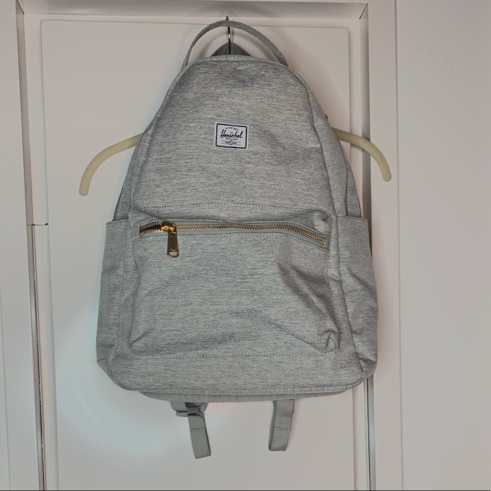Grey backpack